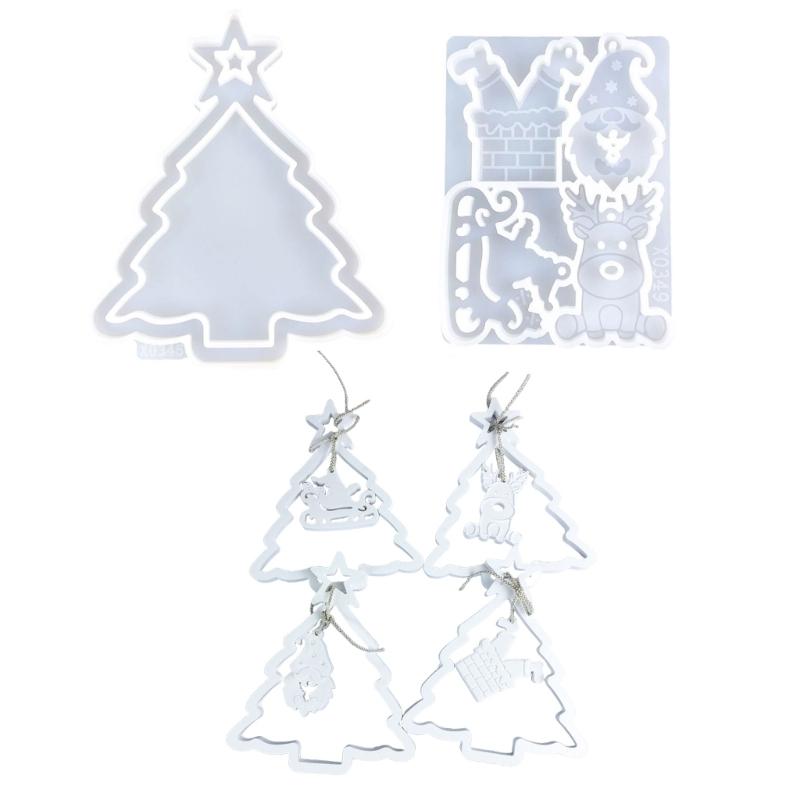 Set of 2 Festival Silicone Casting Moulds Earring Moulds Hand-Making Supplies for Christmas Decorations Easy to Use 1
Set of 2 Festival Silicone Casting Moulds Earring Moulds Hand-Making Supplies for Christmas Decorations Easy to Use 1