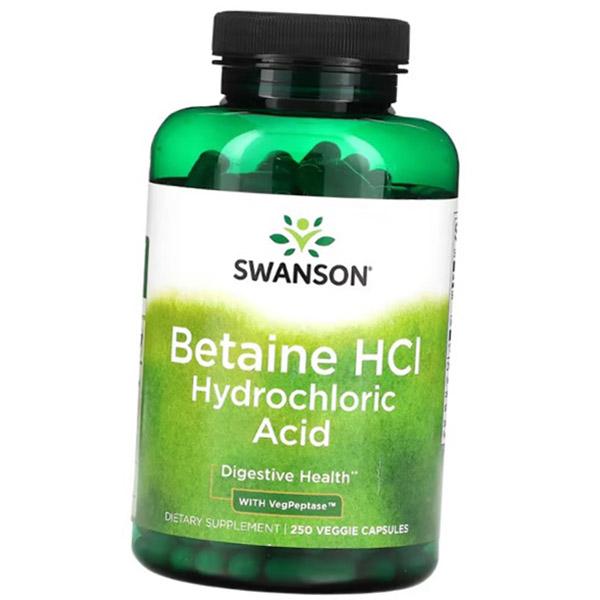 Бетаин соляная кислота с пепсином, Betaine HCl Hydrochloric Acid with VegPeptase, Swanson 250вегкапс (72280105) 250vcaps
Бетаин соляная кислота с пепсином, Betaine HCl Hydrochloric Acid with VegPeptase, Swanson 250вегкапс (72280105) 250vcaps