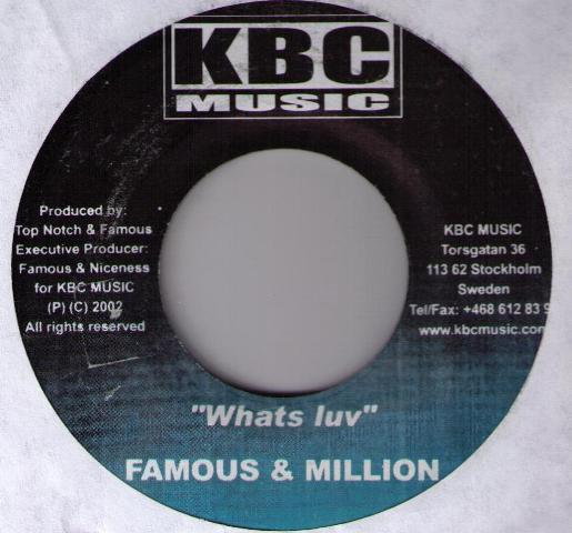 7-дюймовая пластинка FAMOUS & MILLION STYLEZ / MICHAEL N - What s Luv / Rail Up НИКАКОЙ KBC Music 2002 Швеция Регги, Ска и Даб Б/У
7-дюймовая пластинка FAMOUS & MILLION STYLEZ / MICHAEL N - What s Luv / Rail Up НИКАКОЙ KBC Music 2002 Швеция Регги, Ска и Даб Б/У