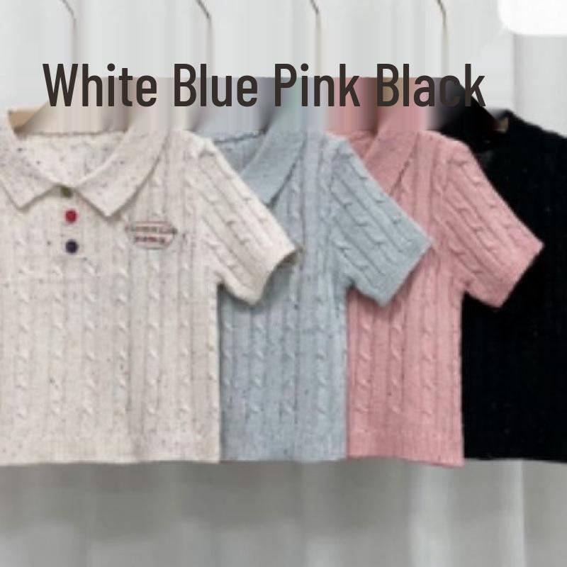 2025 Women s Chic Slim Knit Polo Collar Dot Cropped Top - Short Sleeve Summer Design Random Warehouse Tank Top
2025 Women s Chic Slim Knit Polo Collar Dot Cropped Top - Short Sleeve Summer Design Random Warehouse Tank Top