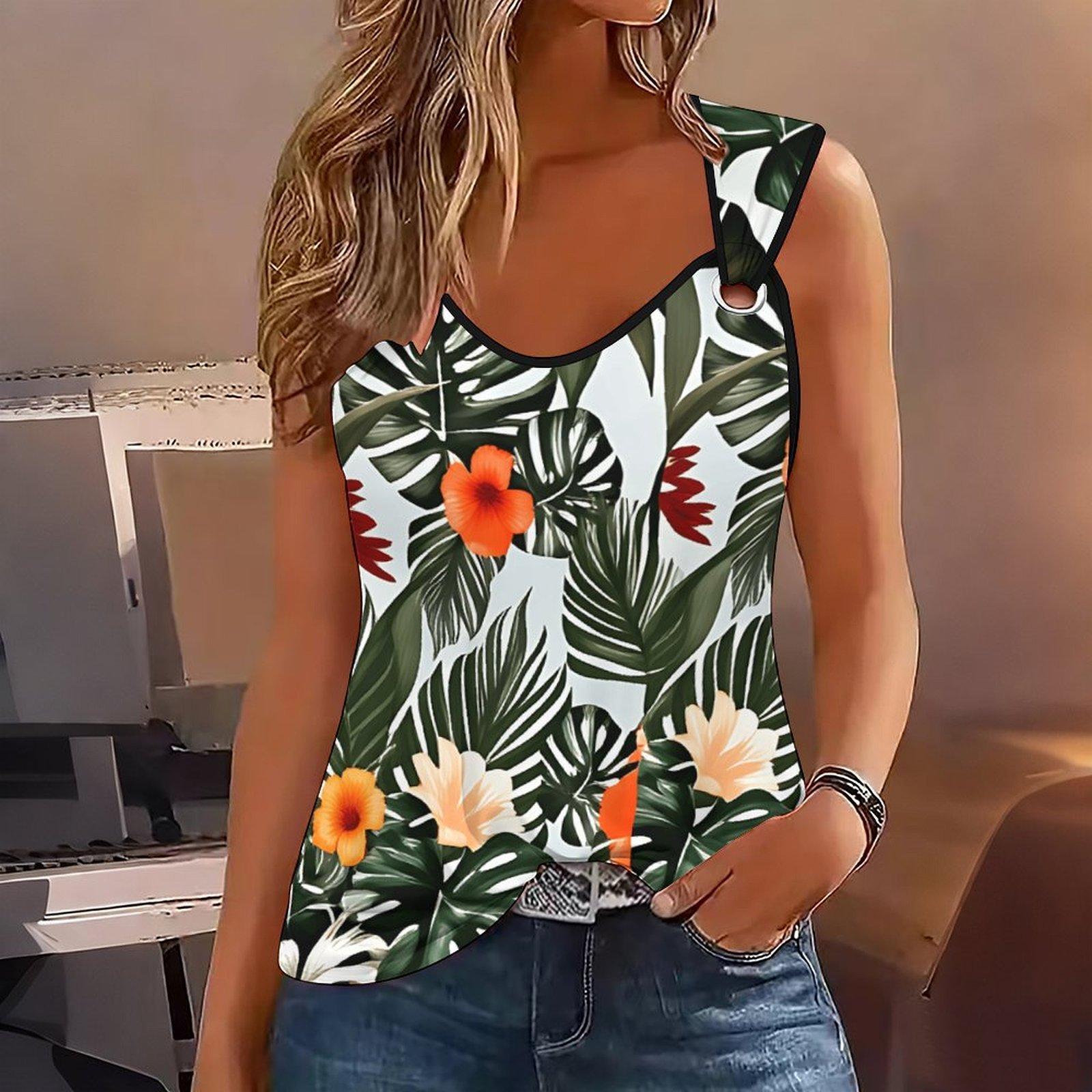 Ladies Outdoor Casual Sports Double Loop Buckle Vest with Flower Print Pattern ,V-neck, Sleeveless, Medium Stretch Fabric 8XL селадонний
Ladies Outdoor Casual Sports Double Loop Buckle Vest with Flower Print Pattern ,V-neck, Sleeveless, Medium Stretch Fabric 8XL селадонний