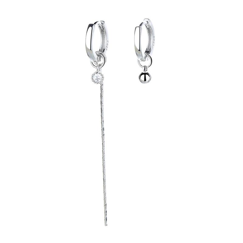 CIAXY Silver Color Tassel Ball Star Earrings for Women Elegant Asymmetric Fashion Hoop Earrings Luxury Indian Jewelry Party Gift
CIAXY Silver Color Tassel Ball Star Earrings for Women Elegant Asymmetric Fashion Hoop Earrings Luxury Indian Jewelry Party Gift