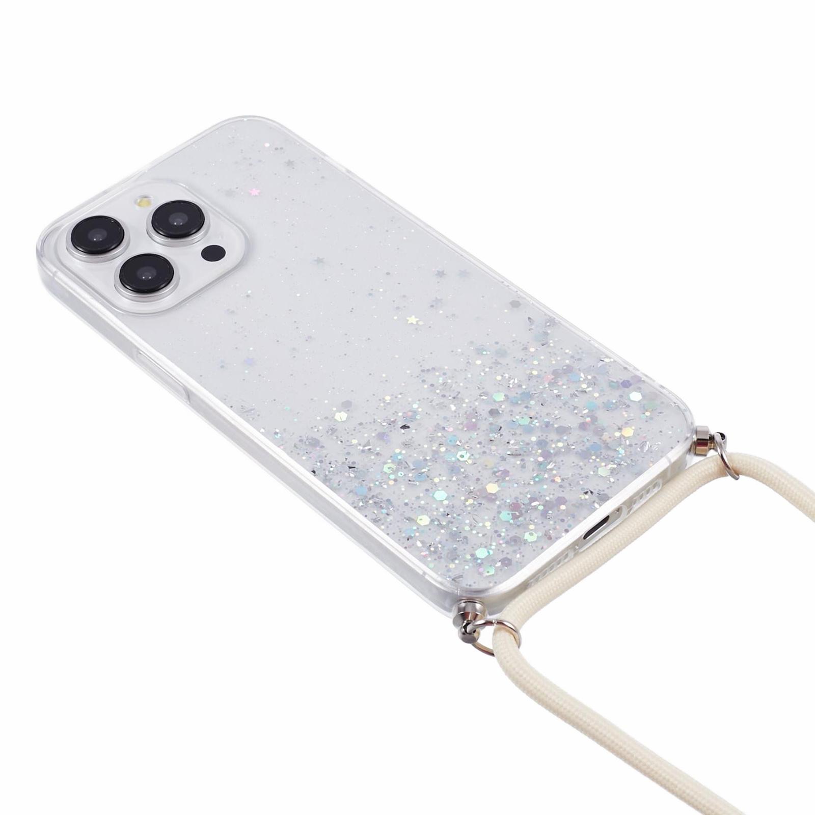AW Series for iPhone 13 Pro Max Cell Phone Case Sparkle Epoxy TPU Cover with Lanyard White
AW Series for iPhone 13 Pro Max Cell Phone Case Sparkle Epoxy TPU Cover with Lanyard White