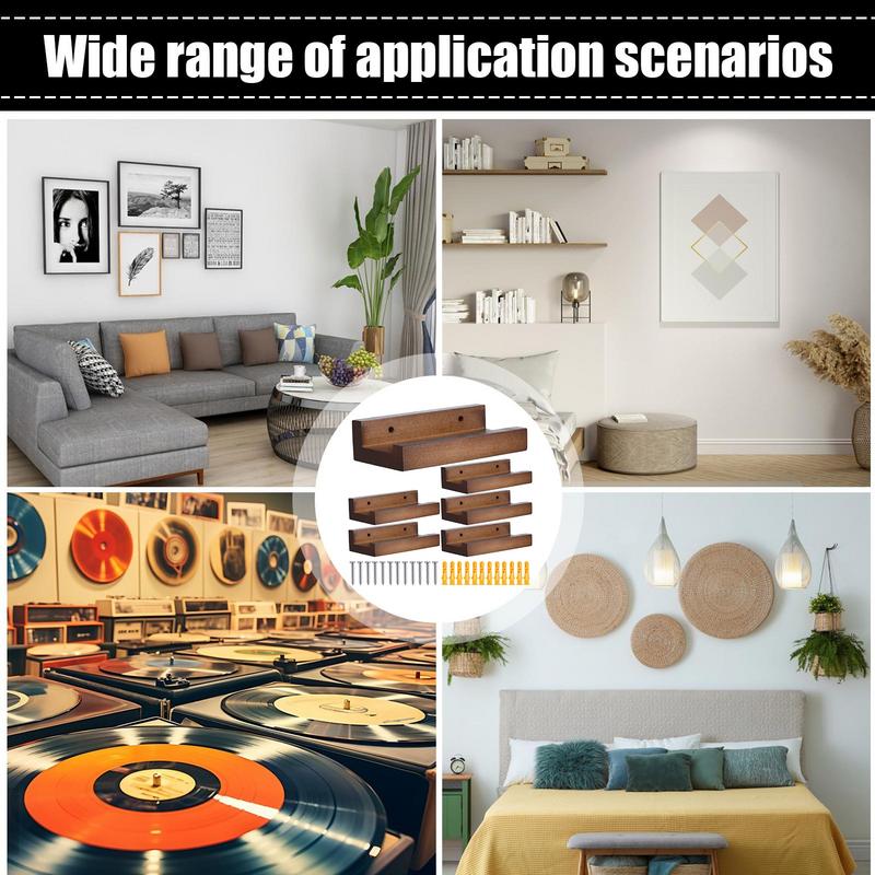 6PCS Wood Vinyl Record Shelf Wall Mount Small Wall Record Holder Modern Home Decor For Music Lovers CN
6PCS Wood Vinyl Record Shelf Wall Mount Small Wall Record Holder Modern Home Decor For Music Lovers CN
