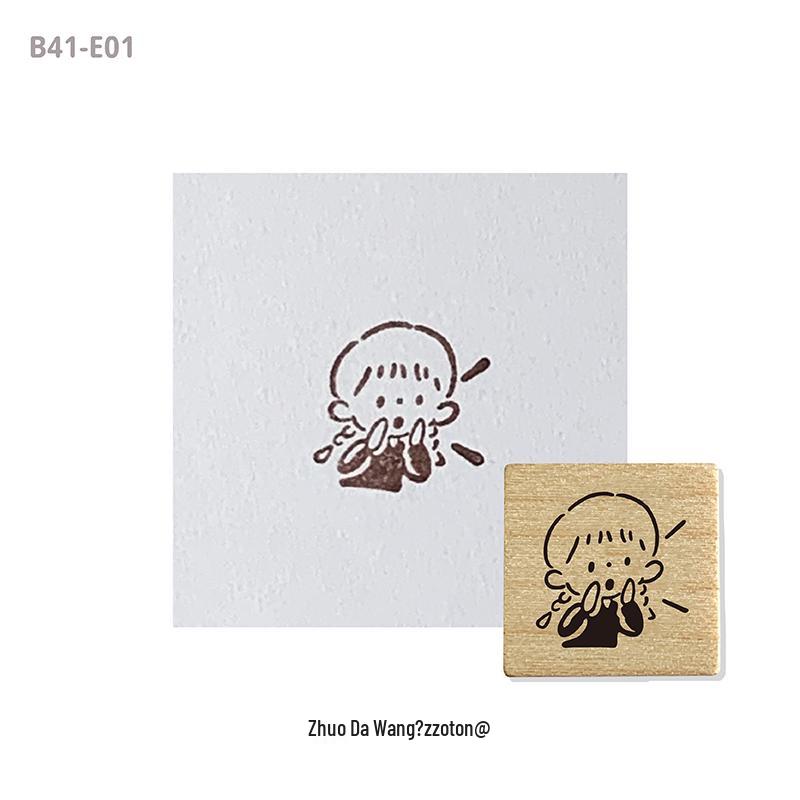 Zhuo Da Wang Maple Wood Expression Stamp - Cute Punch Card & Daily Planner Tool
Zhuo Da Wang Maple Wood Expression Stamp - Cute Punch Card & Daily Planner Tool