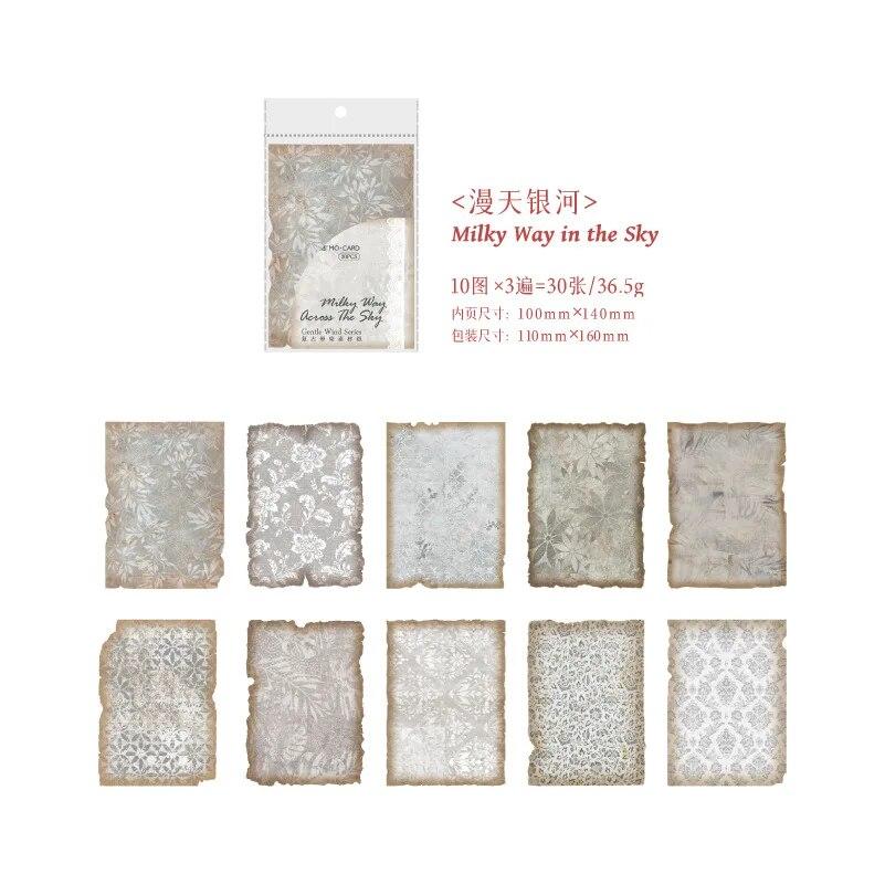 30pcs/pack Material Paper Gentle Wind Series Retro Dyeing Journal DIY Material Decoration Bottom Non-self-adhesive
30pcs/pack Material Paper Gentle Wind Series Retro Dyeing Journal DIY Material Decoration Bottom Non-self-adhesive