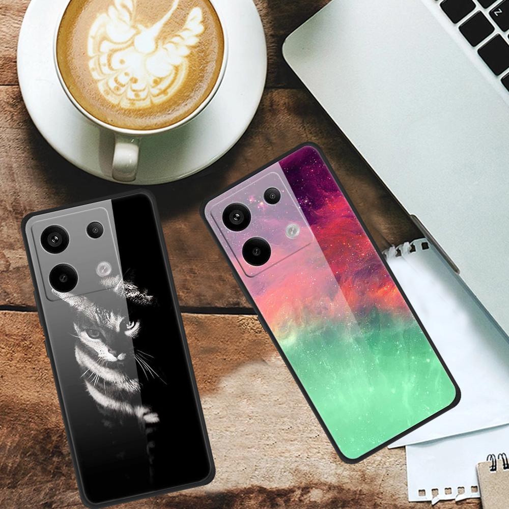 For Xiaomi Redmi Note 13 Pro 5G/Poco X6 5G Pattern Printing Case PC+Tempered Glass+TPU Phone Cover Color Milky Way
For Xiaomi Redmi Note 13 Pro 5G/Poco X6 5G Pattern Printing Case PC+Tempered Glass+TPU Phone Cover Color Milky Way