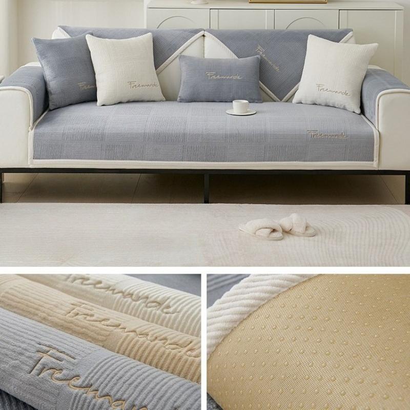 Plush embroidered sofa cushion, universal in all seasons, non-slip seat cushion, sofa cover cover, cloth towel 70x70cm сірий
Plush embroidered sofa cushion, universal in all seasons, non-slip seat cushion, sofa cover cover, cloth towel 70x70cm сірий