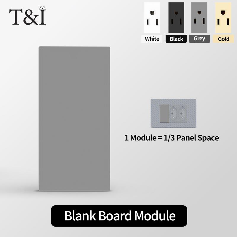 T&I DIY Modular Wall Plate 2x4 inch with Tempered Glass – NEMA 5-15R Duplex Outlet & US/EU/Italy/Chile Socket Modules Combo Blank Board сірий
T&I DIY Modular Wall Plate 2x4 inch with Tempered Glass – NEMA 5-15R Duplex Outlet & US/EU/Italy/Chile Socket Modules Combo Blank Board сірий