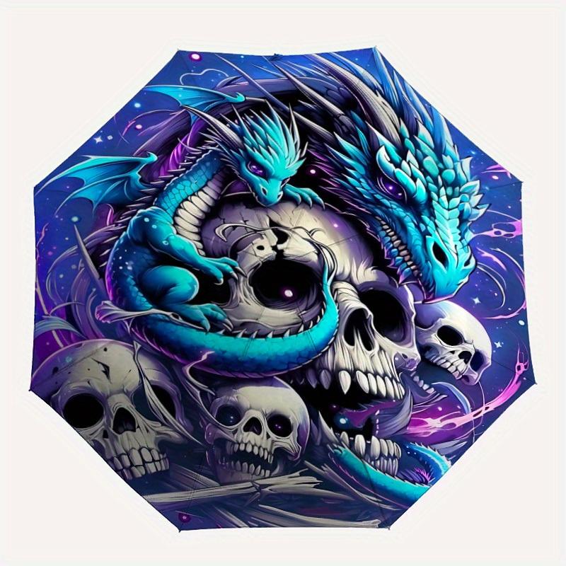 1pc Dragon Skulls Automatic Umbrella with 8-Ribs Compact Design, Foldable & Portable for Outdoor Leisure, Everyday Use194
1pc Dragon Skulls Automatic Umbrella with 8-Ribs Compact Design, Foldable & Portable for Outdoor Leisure, Everyday Use194