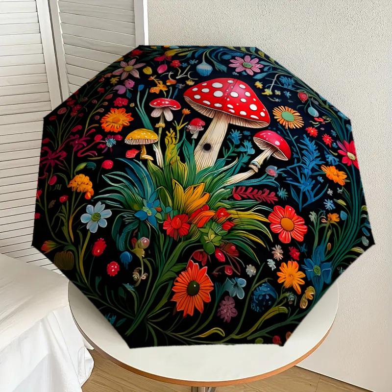 1pc Mushroom Garden Mandala Umbrella with Plastic Handle,Suitable for All Seasons Home Travel Outdoor UmbrellaDD1323
1pc Mushroom Garden Mandala Umbrella with Plastic Handle,Suitable for All Seasons Home Travel Outdoor UmbrellaDD1323