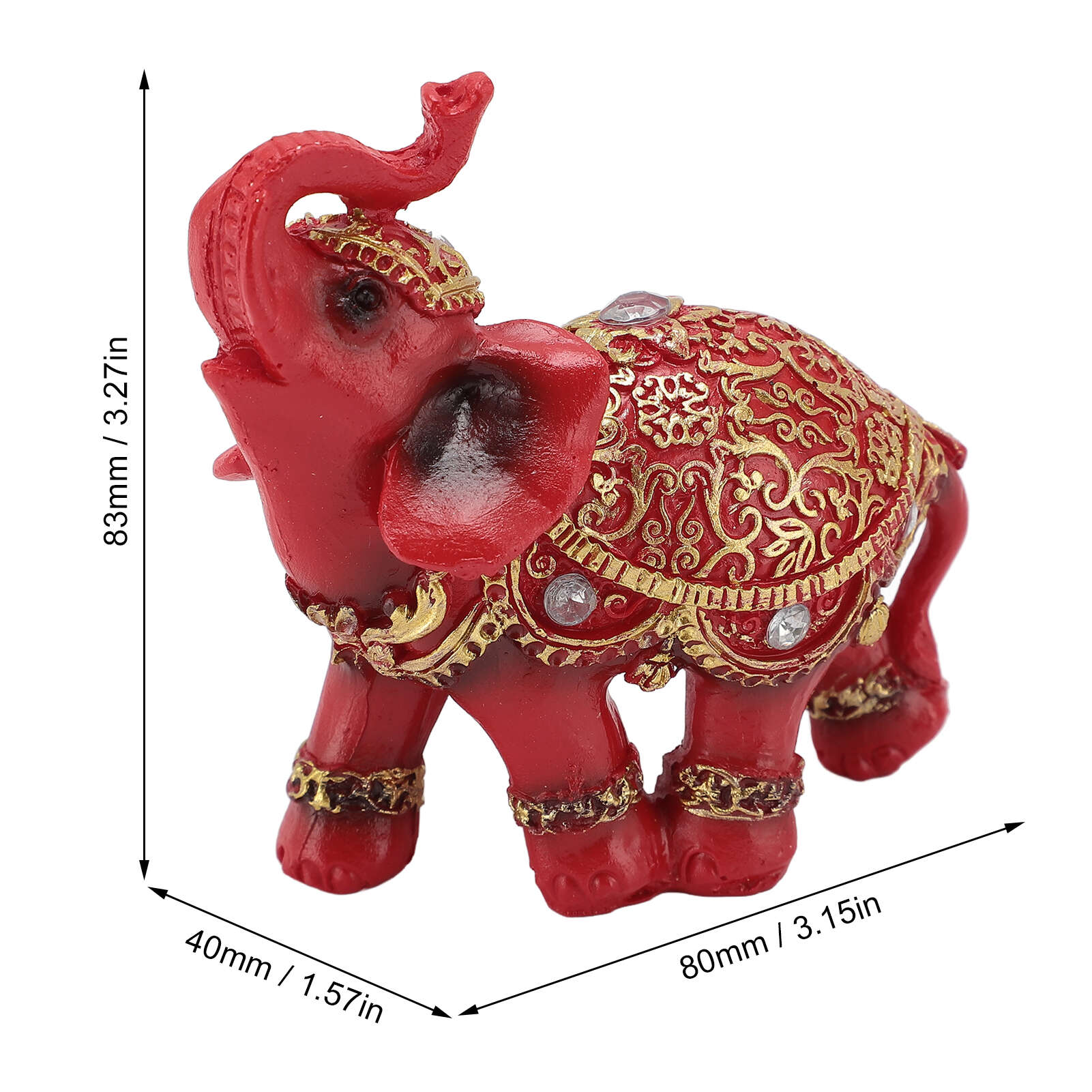 Статуя слона Богатство Удача Фэн-шуй Фигурка слона Домашний декор Подарок на новоселье Тумба под телевизор Украшение прихожей Красный S
Статуя слона Богатство Удача Фэн-шуй Фигурка слона Домашний декор Подарок на новоселье Тумба под телевизор Украшение прихожей Красный S