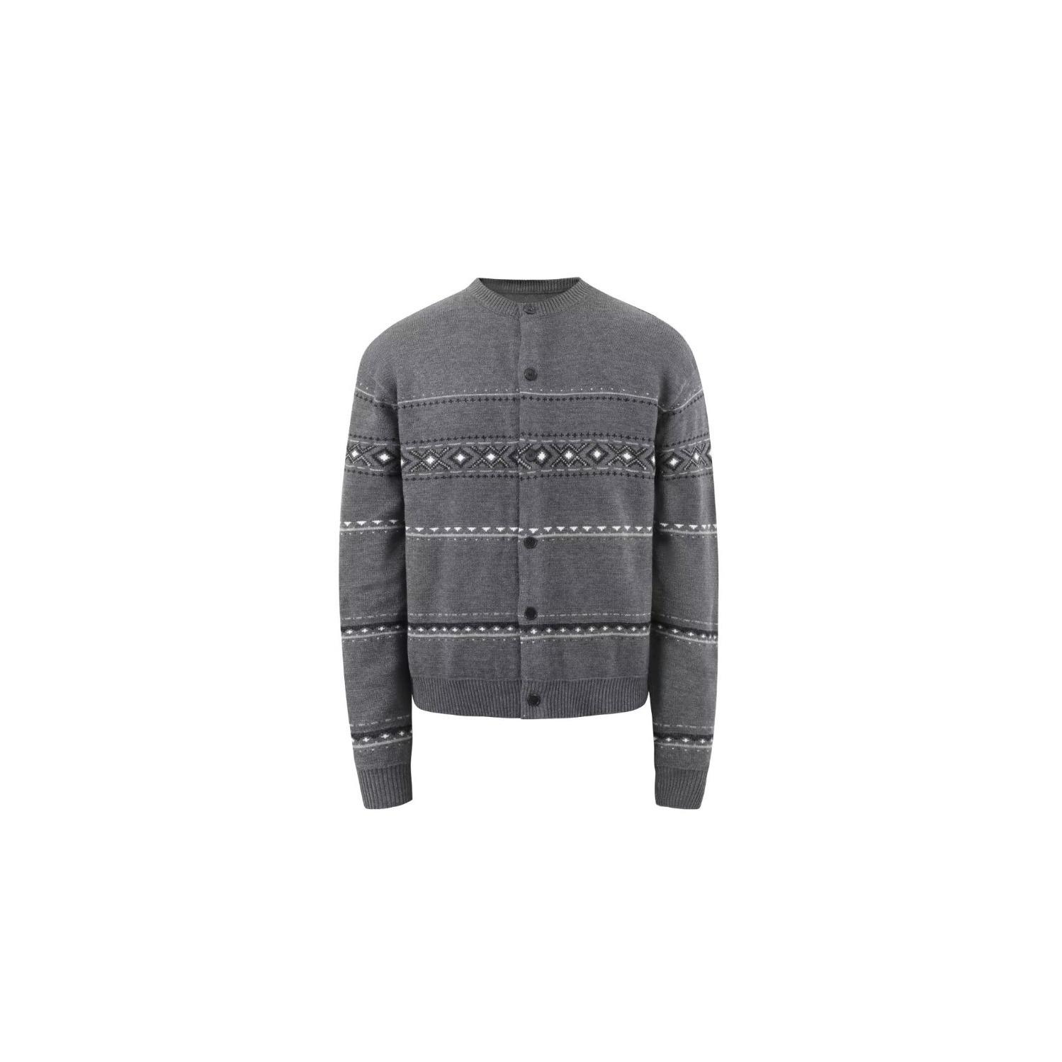 Fair Isle Men s Trendy College Style Autumn Cardigan M темно-сірий
Fair Isle Men s Trendy College Style Autumn Cardigan M темно-сірий