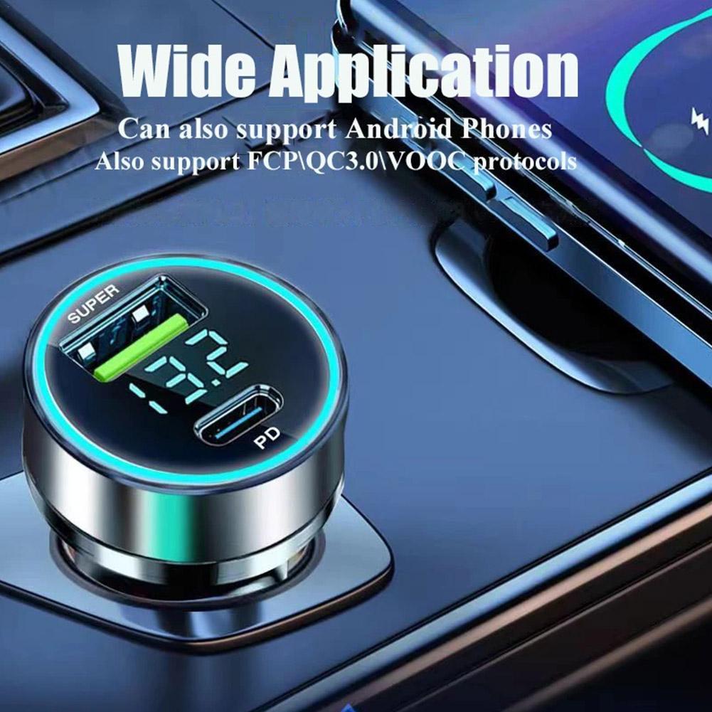 120W+PD20W Car Charger USB Ports Super Fast Charging Adapter For IPhone 15 Phone Quick Chargers
120W+PD20W Car Charger USB Ports Super Fast Charging Adapter For IPhone 15 Phone Quick Chargers