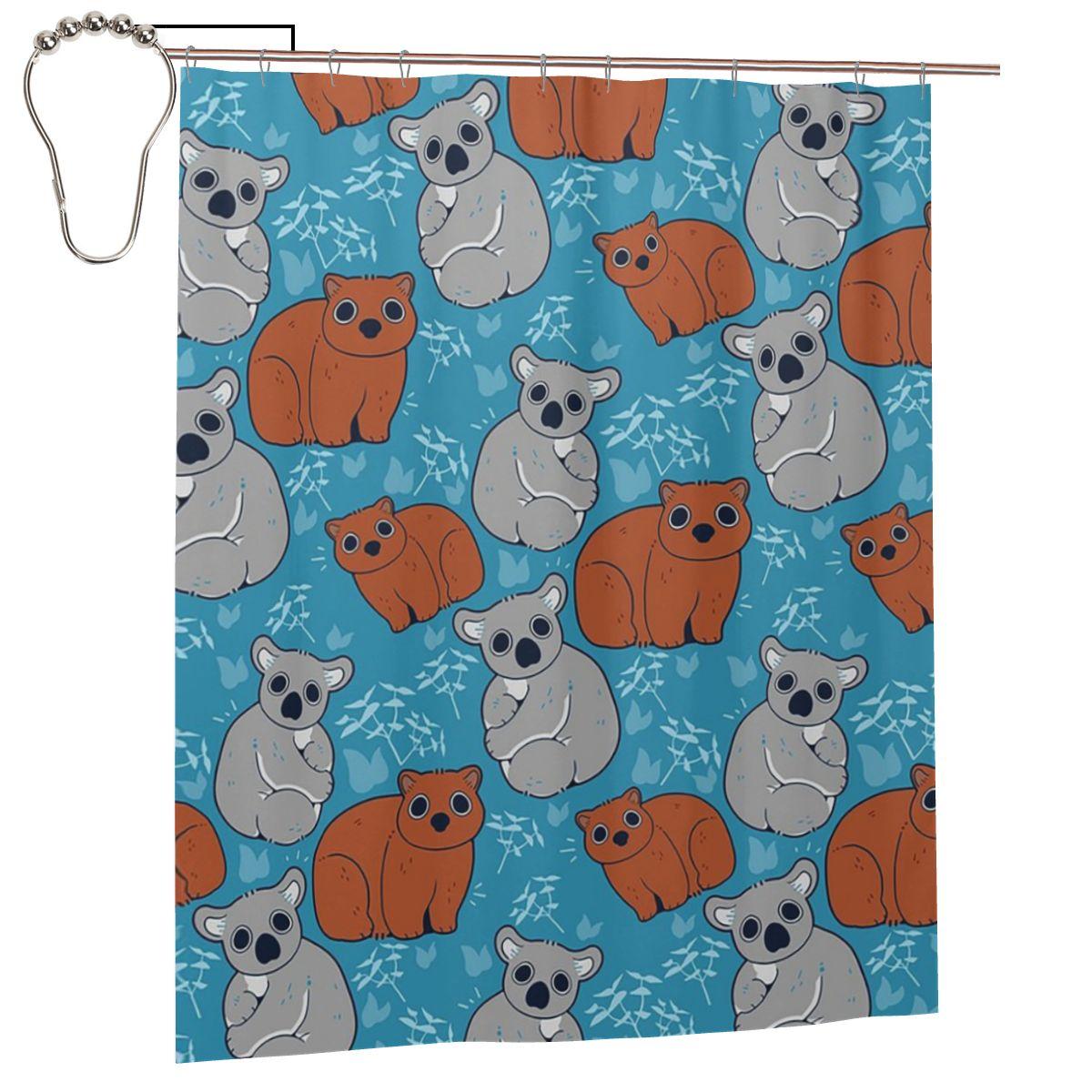 Cute Baby Wombat Smiling Drawing Shower Curtain Bathroom Polyester Waterproof Bath Curtains With Hooks W60H190(CM)-1 Pcs
Cute Baby Wombat Smiling Drawing Shower Curtain Bathroom Polyester Waterproof Bath Curtains With Hooks W60H190(CM)-1 Pcs