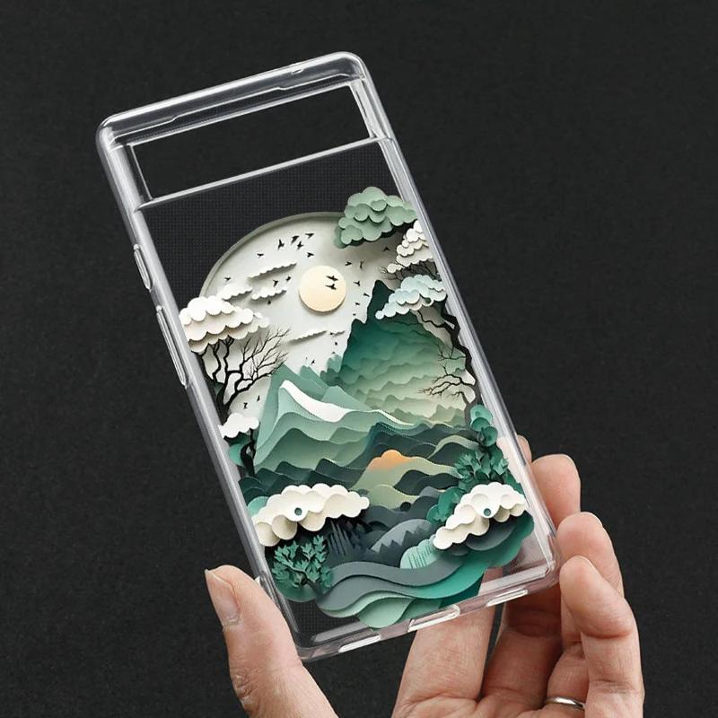Soft Transparent Phone Case for Google Pixel 8A 8 Pro 7a 7Pro 7 6a 6 6Pro 5G Luxury Pattern Landscape Art Shell Fundas Pixel 8
Soft Transparent Phone Case for Google Pixel 8A 8 Pro 7a 7Pro 7 6a 6 6Pro 5G Luxury Pattern Landscape Art Shell Fundas Pixel 8