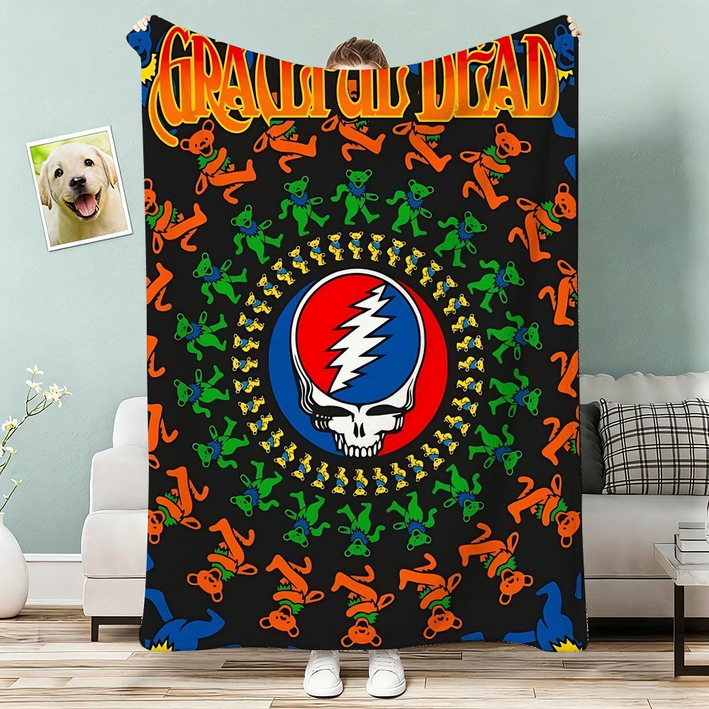Album G-Grateful D-Dead band Throw Lightweight 240g Flannel Blanket Soft Skin-friendly for Summer Cooling 130x150cm
Album G-Grateful D-Dead band Throw Lightweight 240g Flannel Blanket Soft Skin-friendly for Summer Cooling 130x150cm