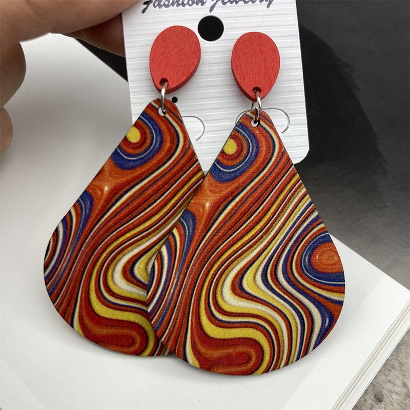 Bohemian Big Water Drop Wooden Earrings for Women Vintage Unique Design Colorful Printed Ethnic Earring Female Jewelry
Bohemian Big Water Drop Wooden Earrings for Women Vintage Unique Design Colorful Printed Ethnic Earring Female Jewelry