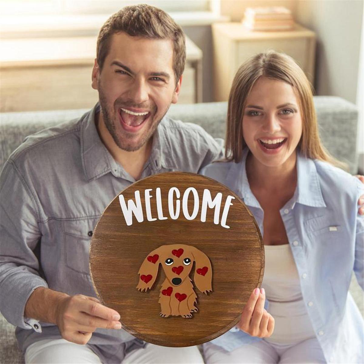 2025+ Dachshund Seasonal Welcome Sign for Front Door Rustic Round Wood Wreaths Sausage Dog Wall Hanging Home Decor China Mainland
2025+ Dachshund Seasonal Welcome Sign for Front Door Rustic Round Wood Wreaths Sausage Dog Wall Hanging Home Decor China Mainland