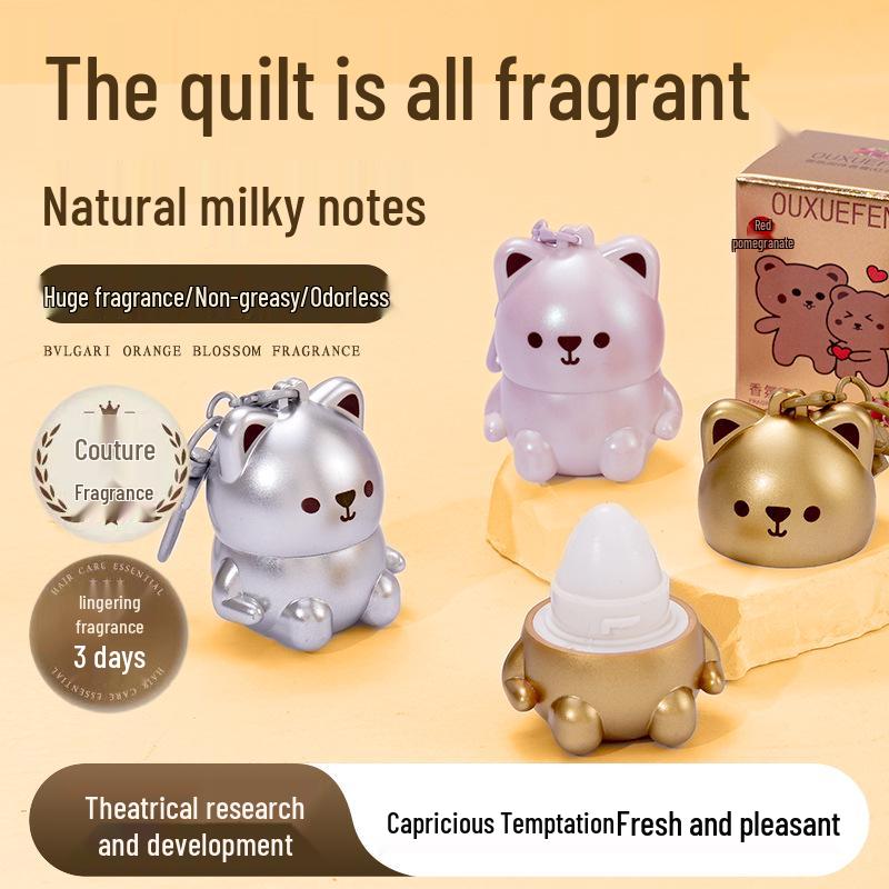 Ouxuefen Little Bear Solid Perfume: Fresh, Long-lasting, Portable Keychain Fragrance for Students Grapefruit Leaf 3.2g
Ouxuefen Little Bear Solid Perfume: Fresh, Long-lasting, Portable Keychain Fragrance for Students Grapefruit Leaf 3.2g