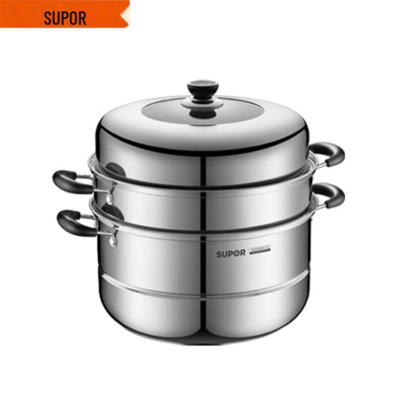 Supor 304 Stainless Steel Double Layer Steamer
Supor 304 Stainless Steel Double Layer Steamer