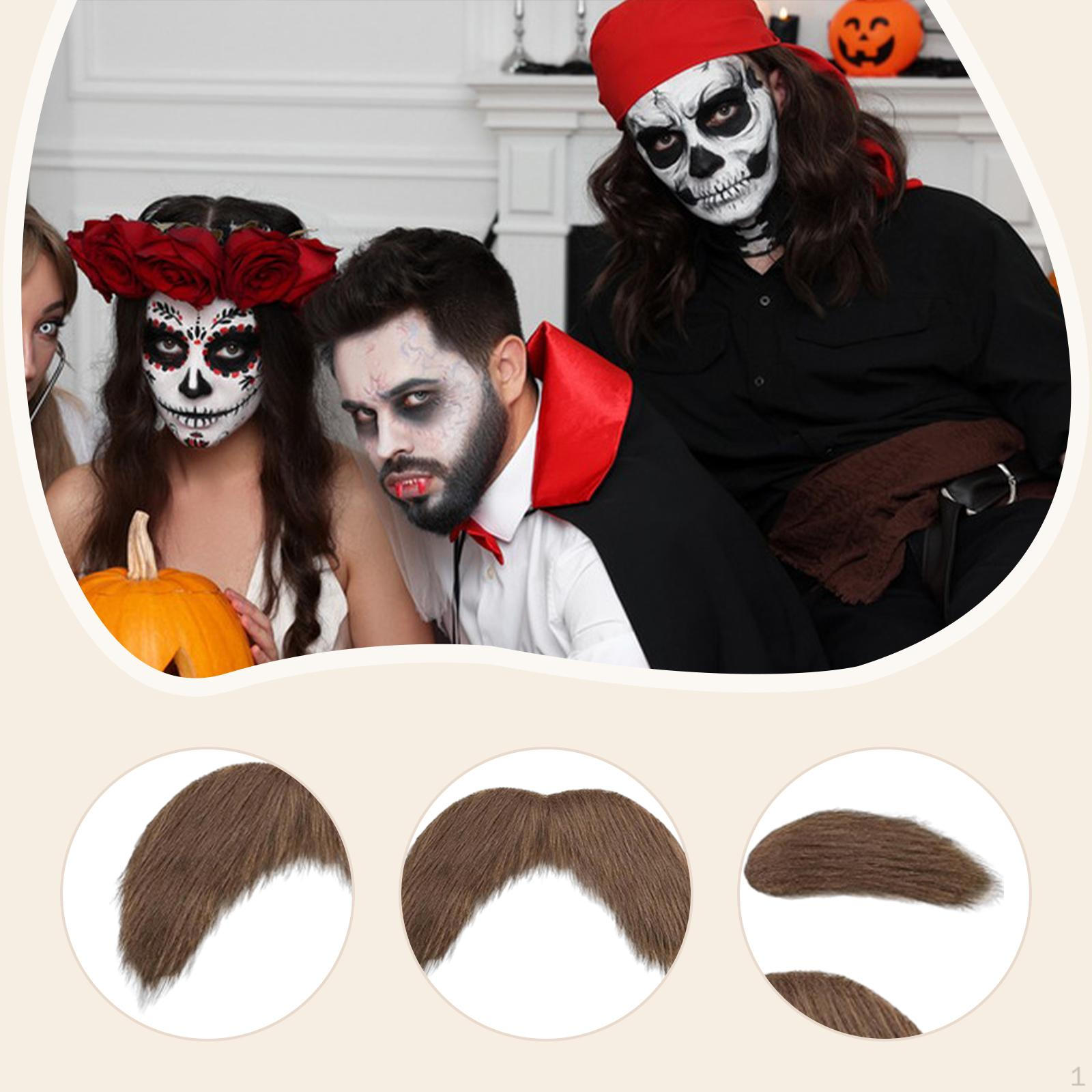 Fake Mustache Eyebrows Decor Dress up for Masquerade Holiday Festive Performance коричневий
Fake Mustache Eyebrows Decor Dress up for Masquerade Holiday Festive Performance коричневий