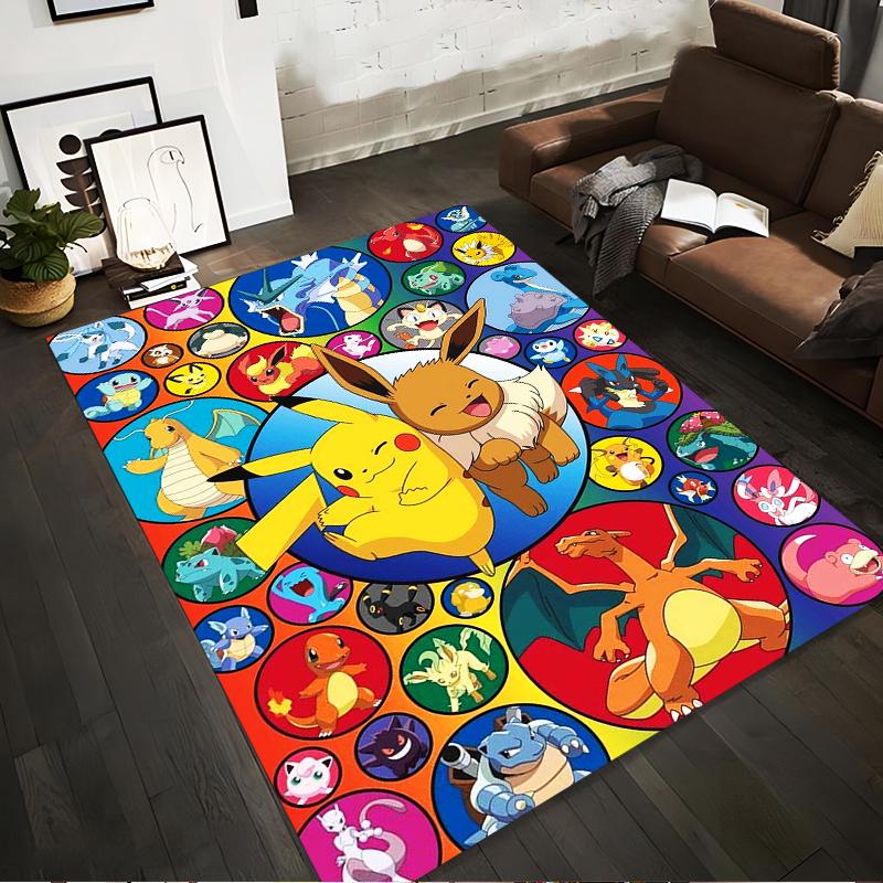 Cute Pikachu and Eevee Collage Carpet with Colorful Pokemon Design Suitable for use as an anti-slip for living room bedroom sofas 40x60cm( 15x23in )
Cute Pikachu and Eevee Collage Carpet with Colorful Pokemon Design Suitable for use as an anti-slip for living room bedroom sofas 40x60cm( 15x23in )