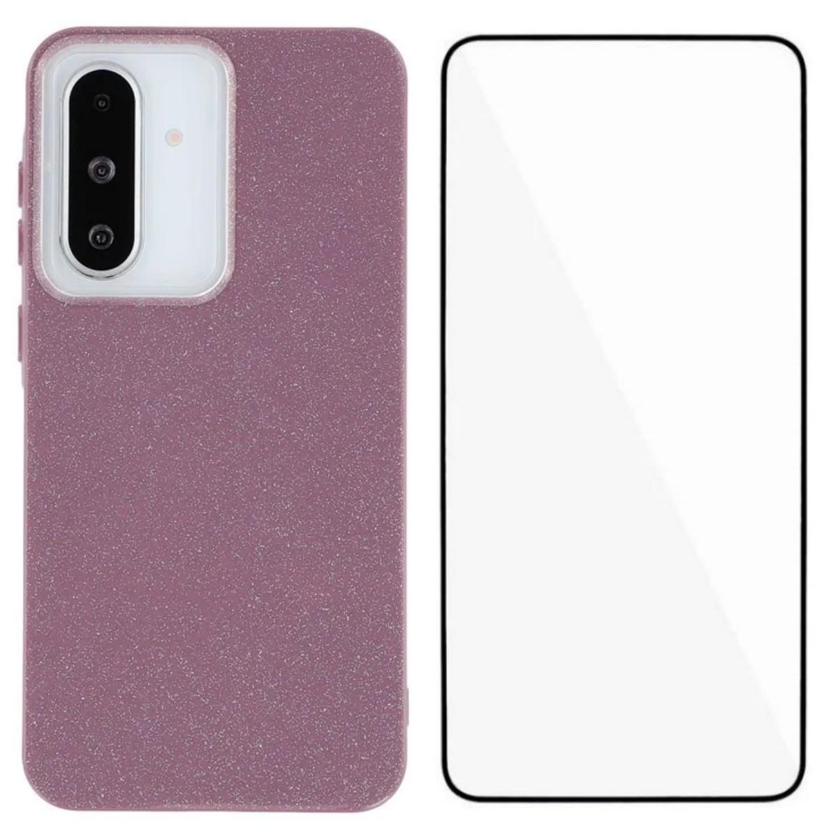 For Samsung Galaxy A35 5G Glitter Case WANLONFENG XL2 Series IMD TPU Phone Cover with Tempered Glass Film Purple
For Samsung Galaxy A35 5G Glitter Case WANLONFENG XL2 Series IMD TPU Phone Cover with Tempered Glass Film Purple