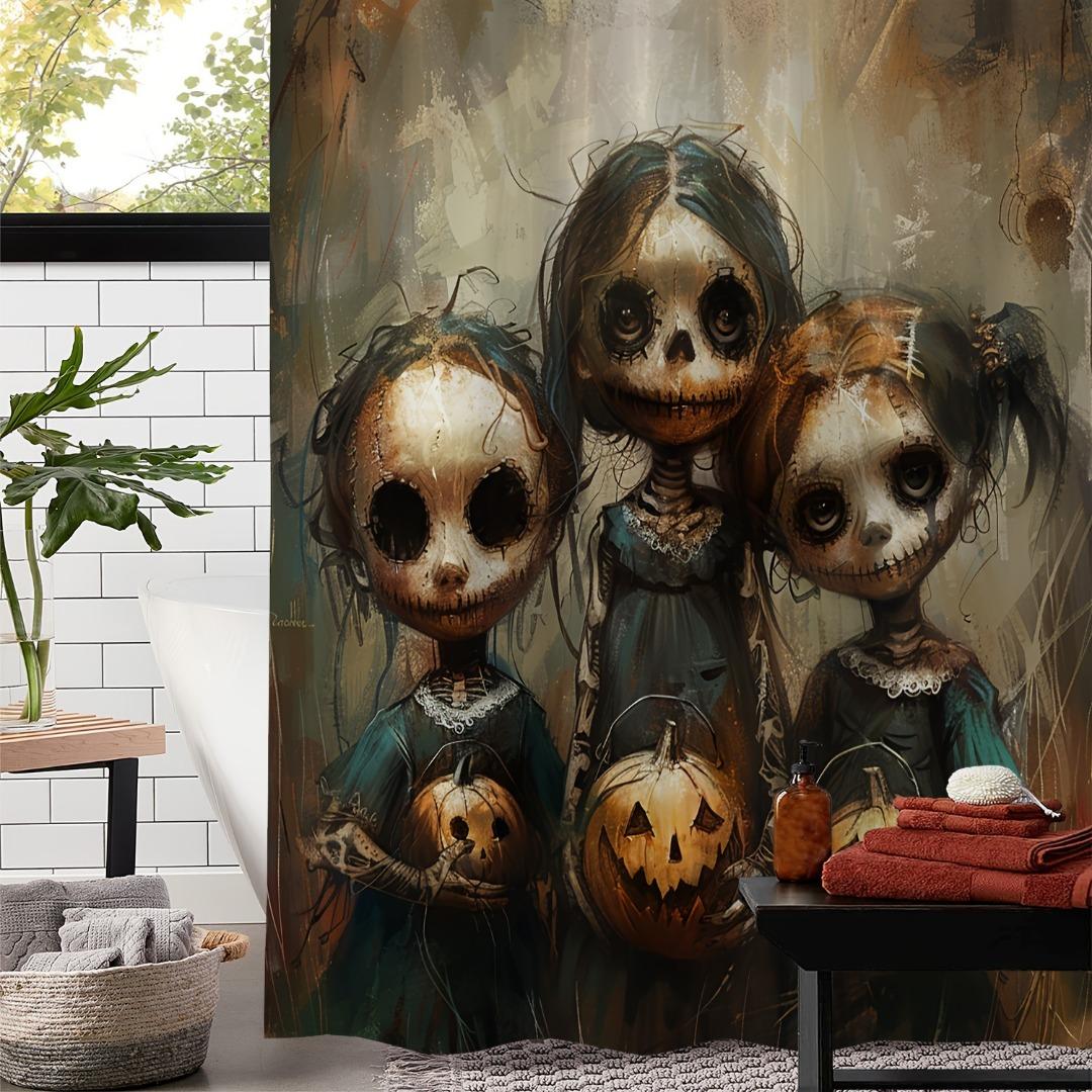 1/4Pcs Halloween Decoration Horror Pumpkin Girl Pattern Shower Curtain Bathroom Decor Halloween Decoration Indoor Shower Curtain Only90x180curtain
1/4Pcs Halloween Decoration Horror Pumpkin Girl Pattern Shower Curtain Bathroom Decor Halloween Decoration Indoor Shower Curtain Only90x180curtain