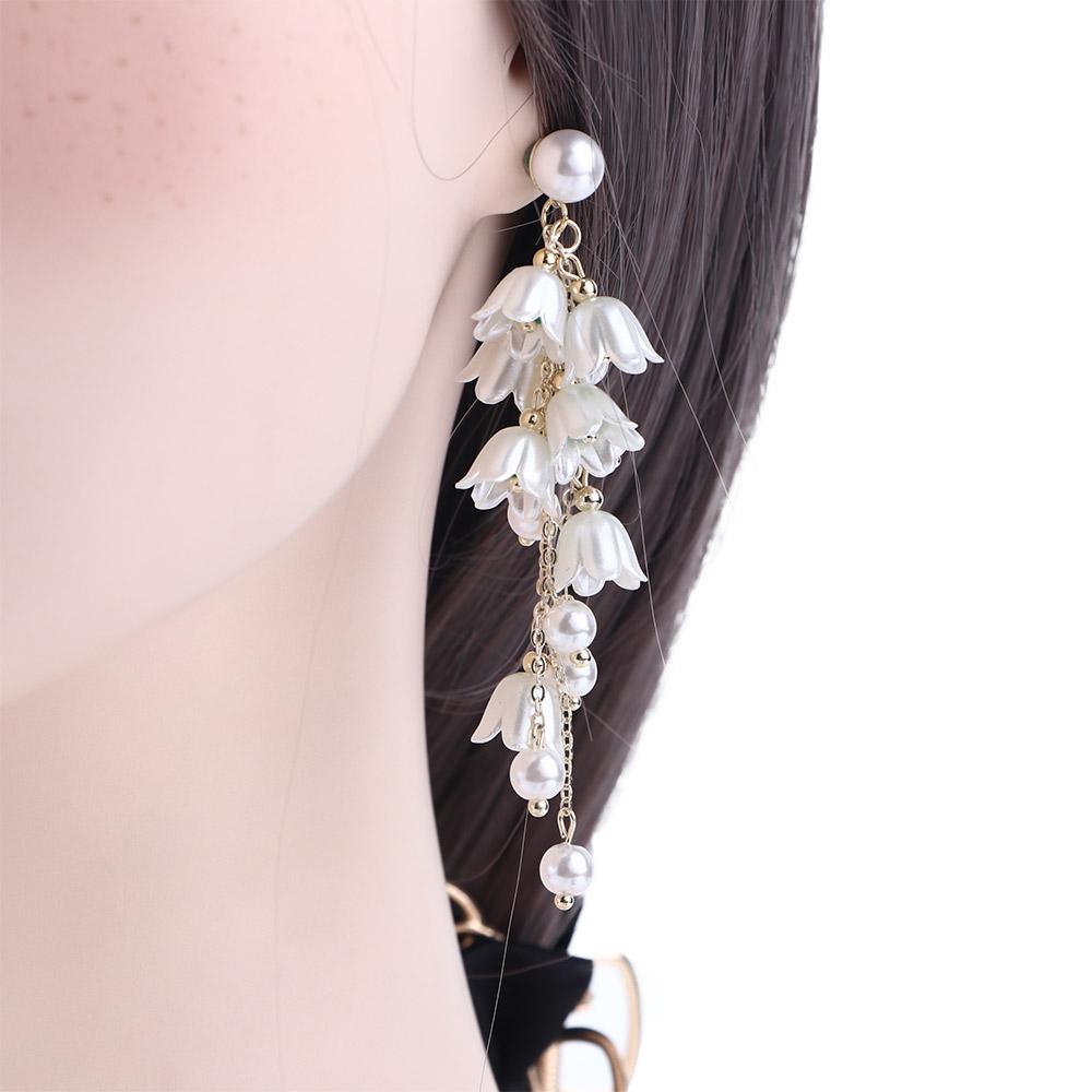 Gift Sweet Flower Tassel Cute Dangle Earrings Female Earrings Korean Style Ear Drop Pearl Earrings белый
Gift Sweet Flower Tassel Cute Dangle Earrings Female Earrings Korean Style Ear Drop Pearl Earrings белый