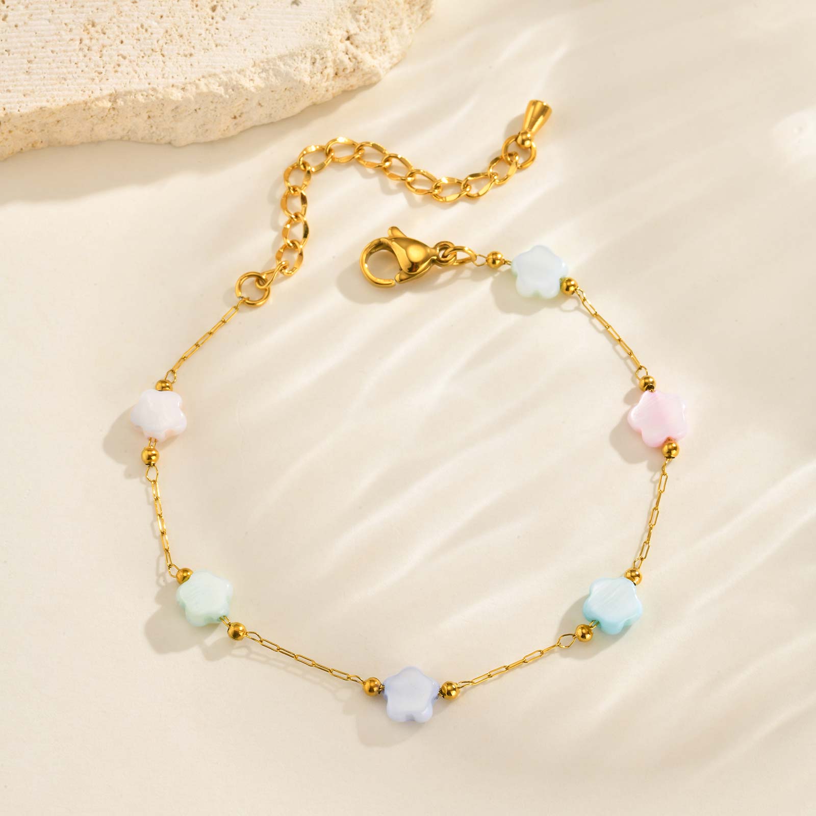 Exquisite Colorful Flowers Bead Bohemia Necklace Stainless Steel Charm Bracelets Fashion Aesthetic Jewelry for Women Gift
Exquisite Colorful Flowers Bead Bohemia Necklace Stainless Steel Charm Bracelets Fashion Aesthetic Jewelry for Women Gift
