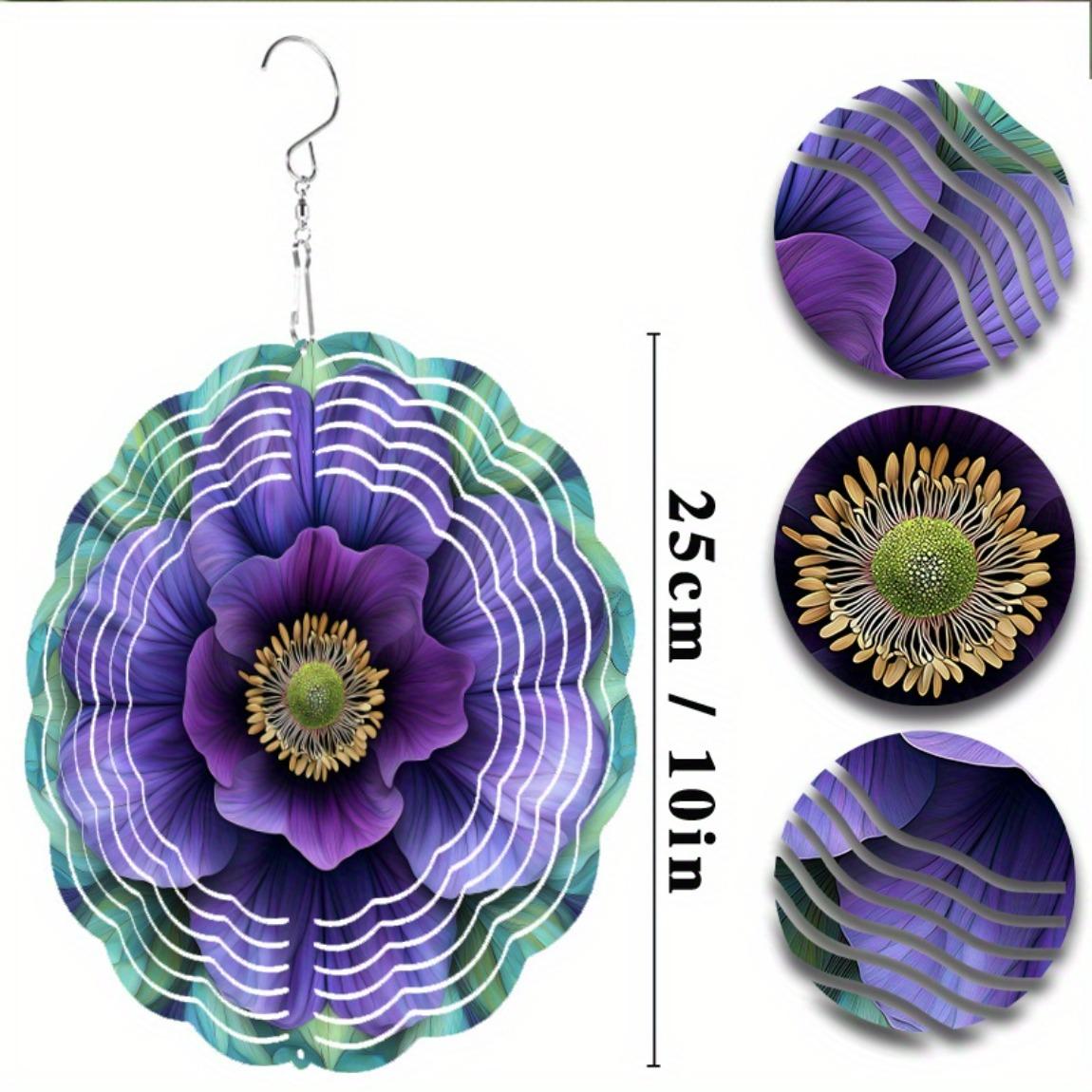 10-дюймовый яркий цветочный ветряной спиннер для декора сада, патио на открытом воздухе, вращающееся на 360 градусов металлическое подвесное искусство, подарок для всех сезонов 01A
10-дюймовый яркий цветочный ветряной спиннер для декора сада, патио на открытом воздухе, вращающееся на 360 градусов металлическое подвесное искусство, подарок для всех сезонов 01A