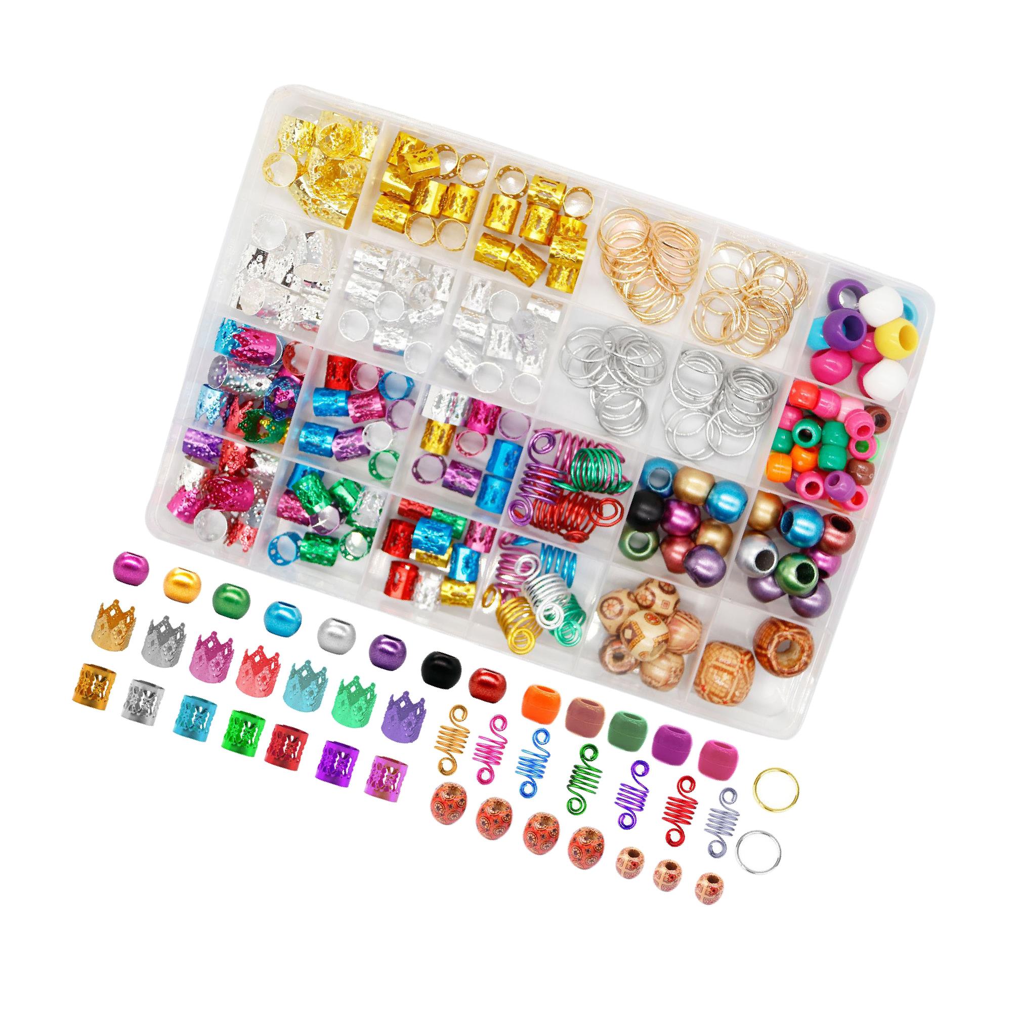 238Pcs Decorative Dreadlock Braid Cuffs Beads Rings Hair Accessories
238Pcs Decorative Dreadlock Braid Cuffs Beads Rings Hair Accessories