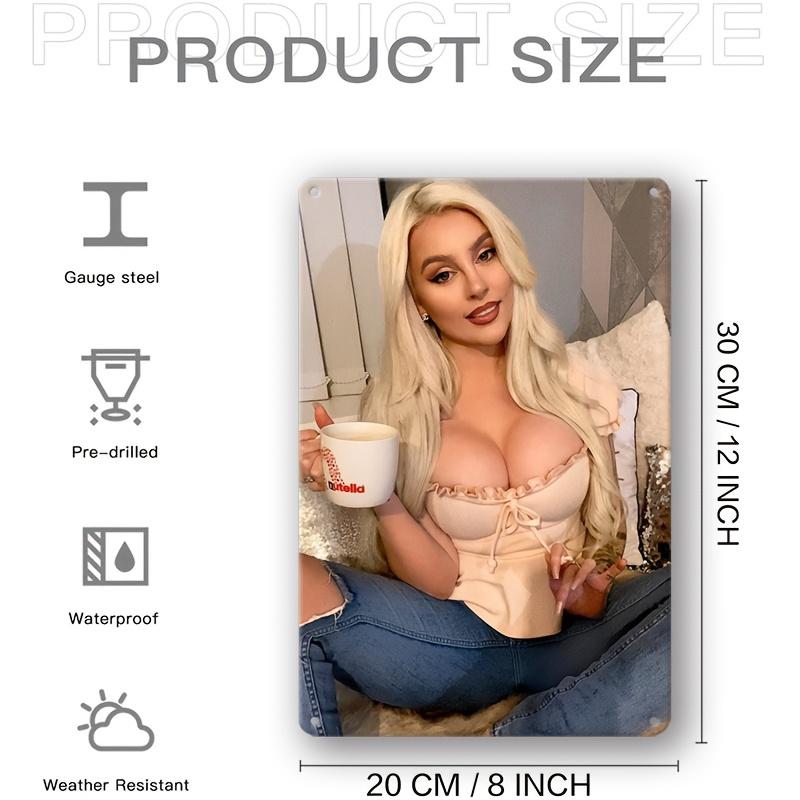 Retro Metal Wall Art Sign x Inch Vintage Coffee Blonde Woman Decor with PreDrilled Holes for Home Cafe Bar Wall 20x30cm(7.8x11.8inch)
Retro Metal Wall Art Sign x Inch Vintage Coffee Blonde Woman Decor with PreDrilled Holes for Home Cafe Bar Wall 20x30cm(7.8x11.8inch)
