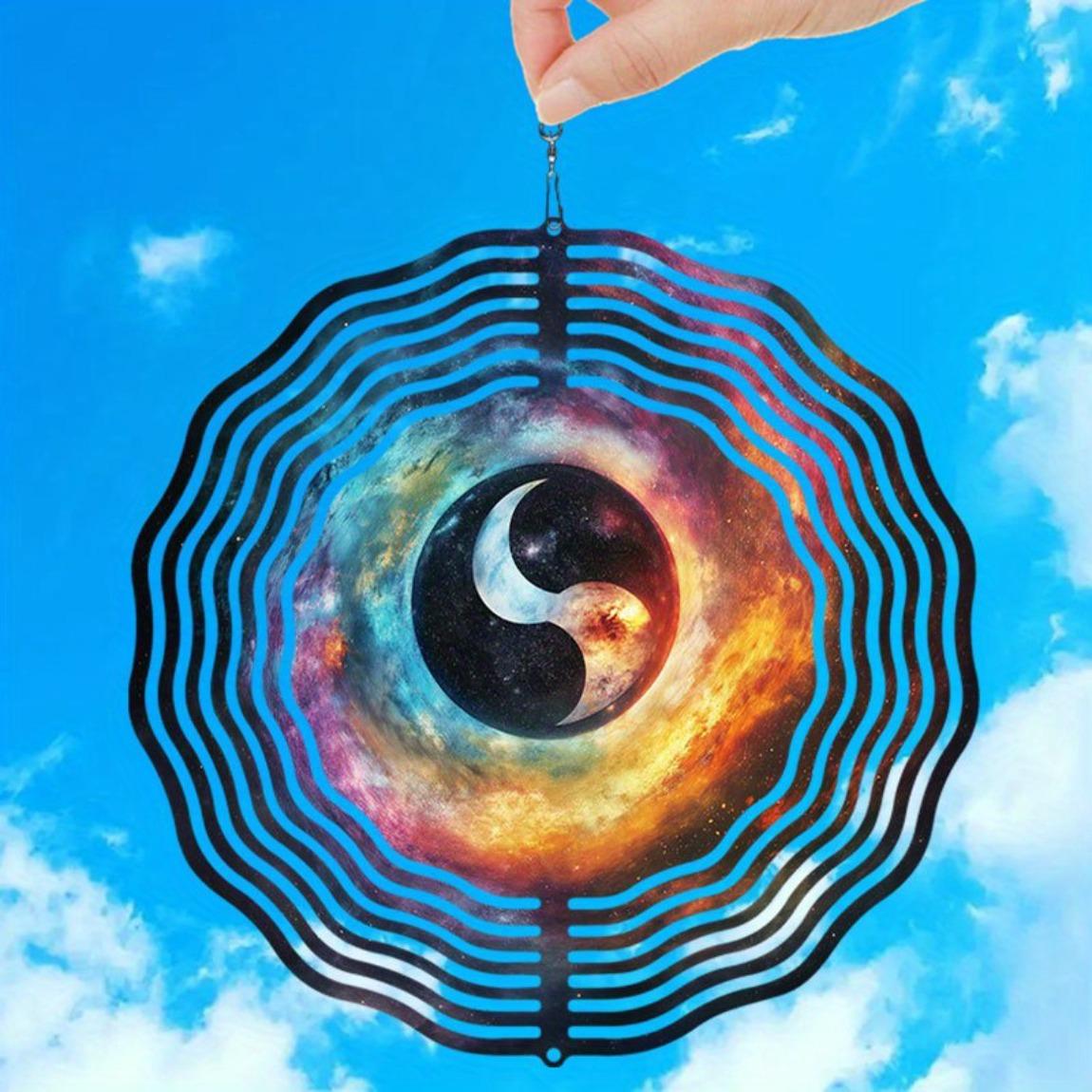 Large Metal Yin Yang Wind Spinner Galaxy Design Outdoor Hanging Decor for Garden Patio Yard No Battery Needed Durable Wind Chime
Large Metal Yin Yang Wind Spinner Galaxy Design Outdoor Hanging Decor for Garden Patio Yard No Battery Needed Durable Wind Chime