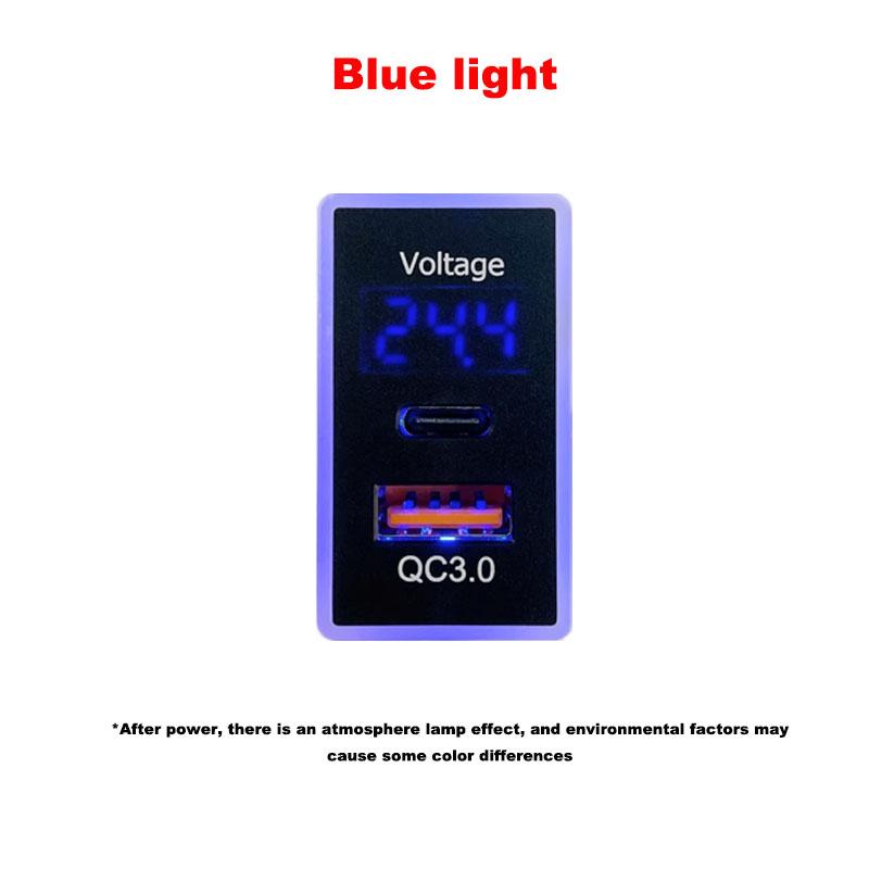 1PC USB Charger Car Interface Socket connector Double QC3.0 Voltage display For Toyota Corolla Camry Vios RAV4 LC95 LC77 LC90
1PC USB Charger Car Interface Socket connector Double QC3.0 Voltage display For Toyota Corolla Camry Vios RAV4 LC95 LC77 LC90