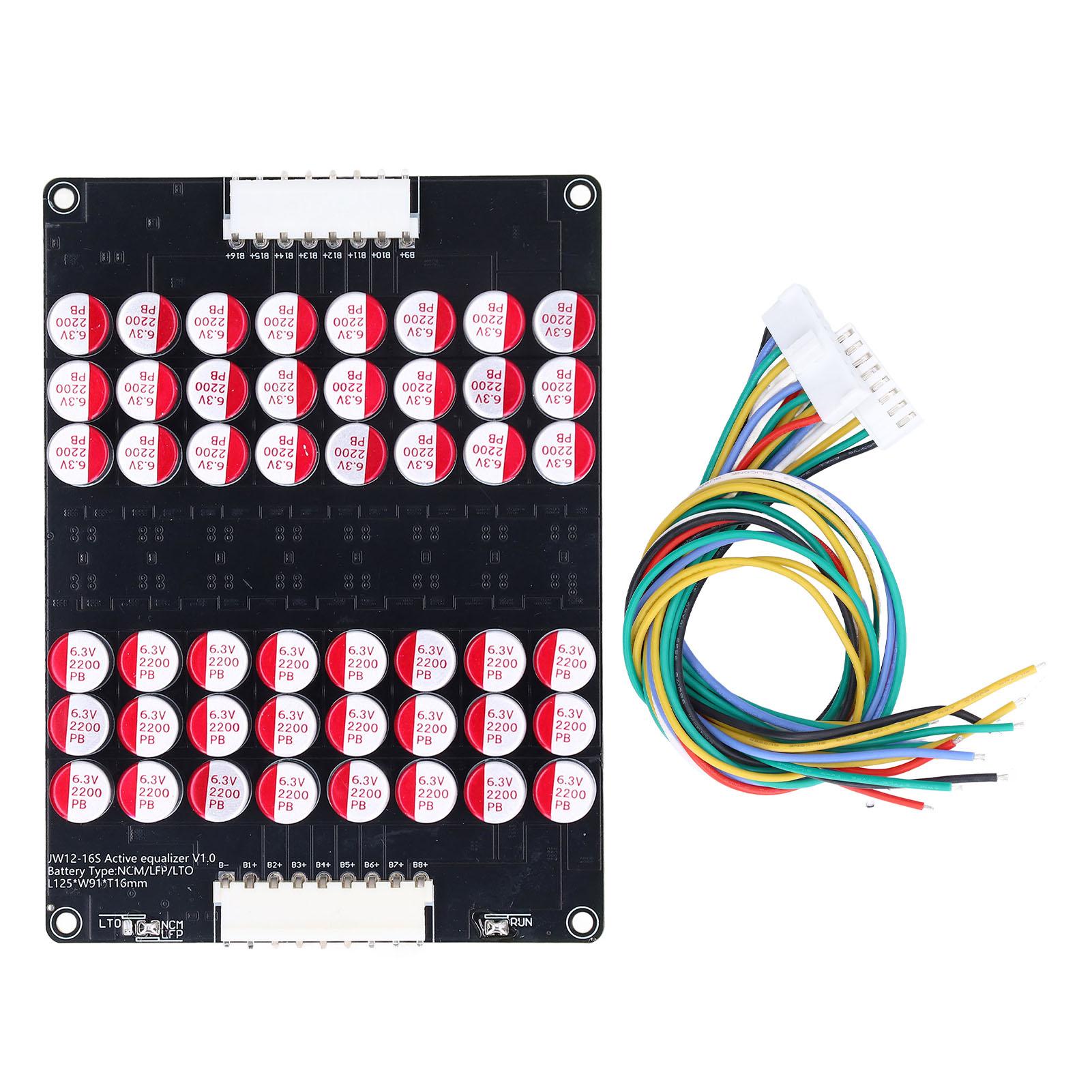 Lithium Battery Balance Board 12‑16S Universal Active Equalizer Module for LTO LPO LFP 1.8V‑4.5V
Lithium Battery Balance Board 12‑16S Universal Active Equalizer Module for LTO LPO LFP 1.8V‑4.5V