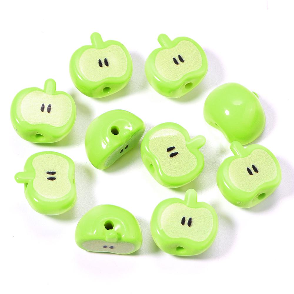 10pcs/lot Colored Cartoon Apple Shape Beads Loose Spacer Acrylic Beads For Jewelry Making DIY Charms Bracelet Keychain Accessory зелёный
10pcs/lot Colored Cartoon Apple Shape Beads Loose Spacer Acrylic Beads For Jewelry Making DIY Charms Bracelet Keychain Accessory зелёный