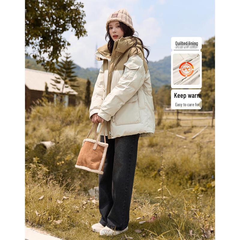 Women s Stylish Color-Block Winter Padded Jacket L
Women s Stylish Color-Block Winter Padded Jacket L