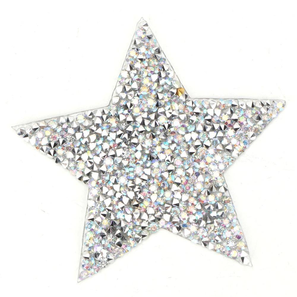 10pcs 8cm Size Rhinestone Star Applique Five-Pointed Star Star Applique Patch Clothing Repair срібний
10pcs 8cm Size Rhinestone Star Applique Five-Pointed Star Star Applique Patch Clothing Repair срібний