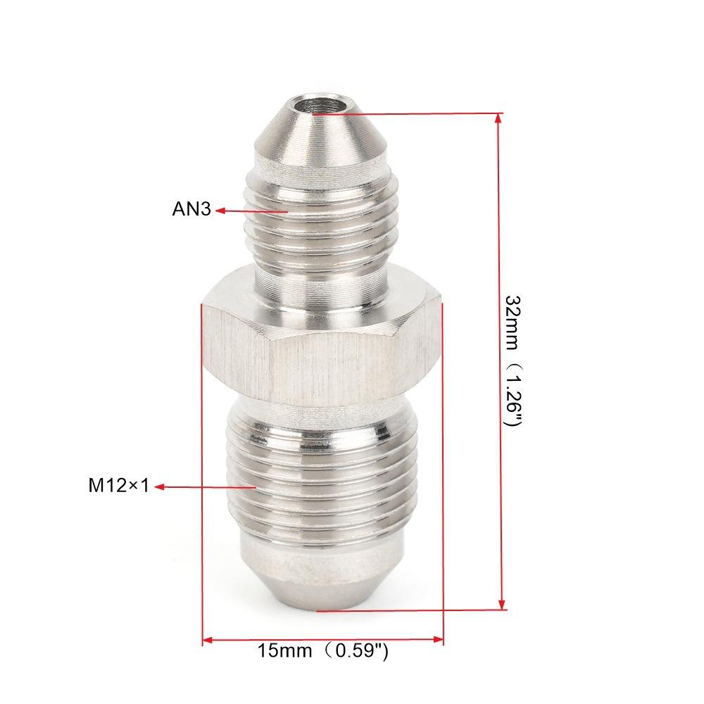 Автомобильный адаптер-переходник с двойной резьбой из нержавеющей стали AN3-M10X1 на AN3-M12X1 Тормозные аксессуары AN3-M12*1
Автомобильный адаптер-переходник с двойной резьбой из нержавеющей стали AN3-M10X1 на AN3-M12X1 Тормозные аксессуары AN3-M12*1