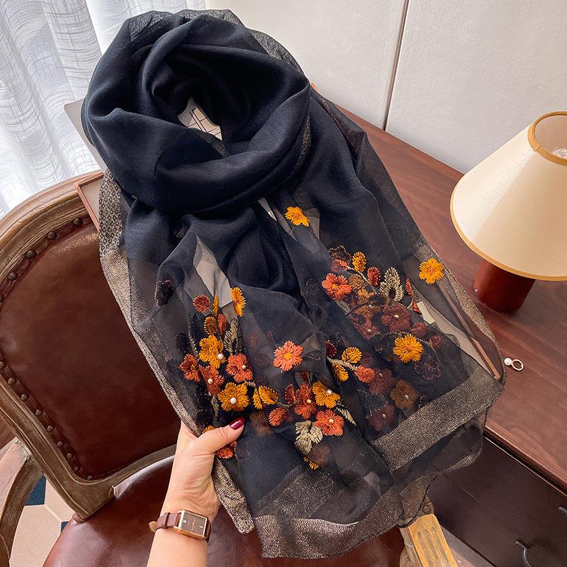 Embroidered Silk Scarf Female Gift Mother Gives Elder Imitation Silk Wool Middle-Aged And Elderly Mother Scarf no specification чёрный
Embroidered Silk Scarf Female Gift Mother Gives Elder Imitation Silk Wool Middle-Aged And Elderly Mother Scarf no specification чёрный