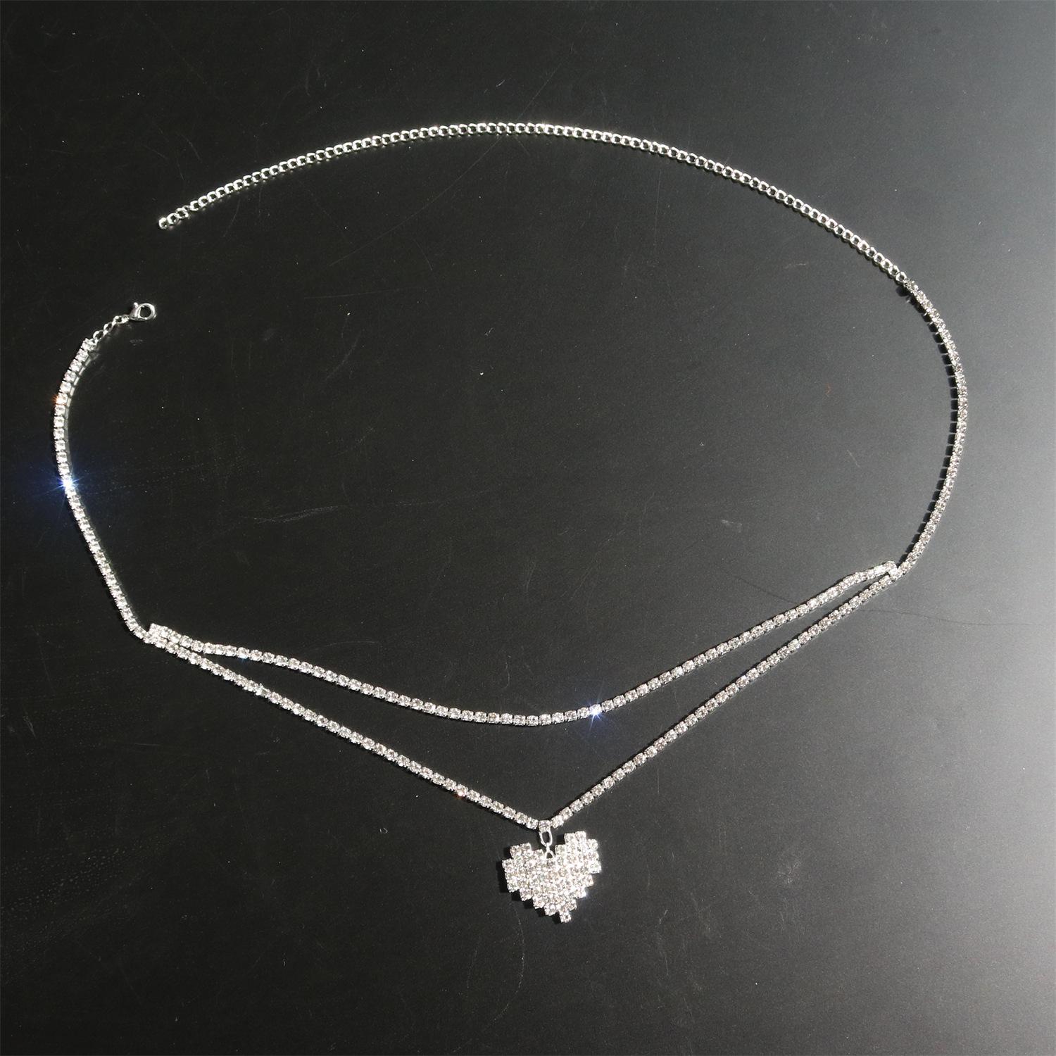 Explosive Love Waist Chain Simple Rhinestone Double-Layer Body Chain Nightclub Sexy Fashion Accessories Body Chain
Explosive Love Waist Chain Simple Rhinestone Double-Layer Body Chain Nightclub Sexy Fashion Accessories Body Chain