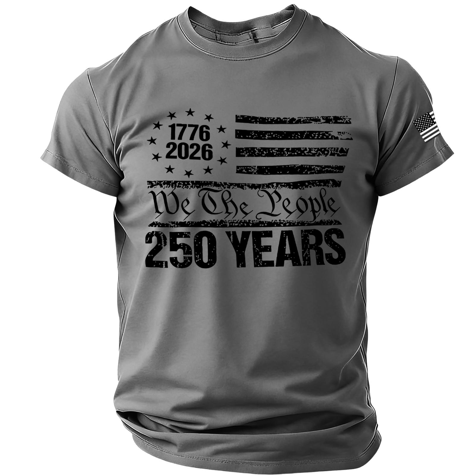 Men s Casual Crewneck Lightweight Breathable Short Sleeve T Shirt with Letter Print 250 Years and Flag Graphic Loose Fit Top L
Men s Casual Crewneck Lightweight Breathable Short Sleeve T Shirt with Letter Print 250 Years and Flag Graphic Loose Fit Top L