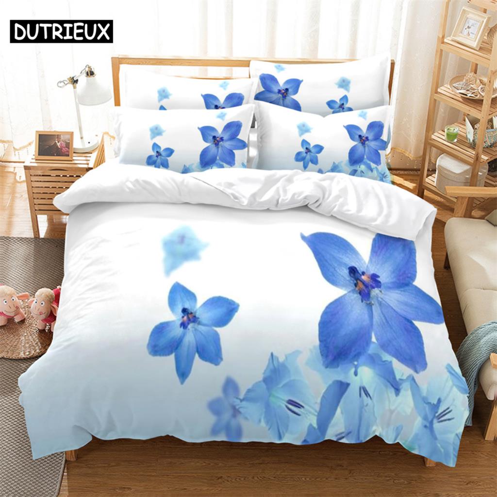 Blue Flowers Bedding Set Duvet Cover Set 3d Bedding Digital Printing Bed Linen Queen Size Bedding Set Fashion Design (135x200cm)&set
Blue Flowers Bedding Set Duvet Cover Set 3d Bedding Digital Printing Bed Linen Queen Size Bedding Set Fashion Design (135x200cm)&set