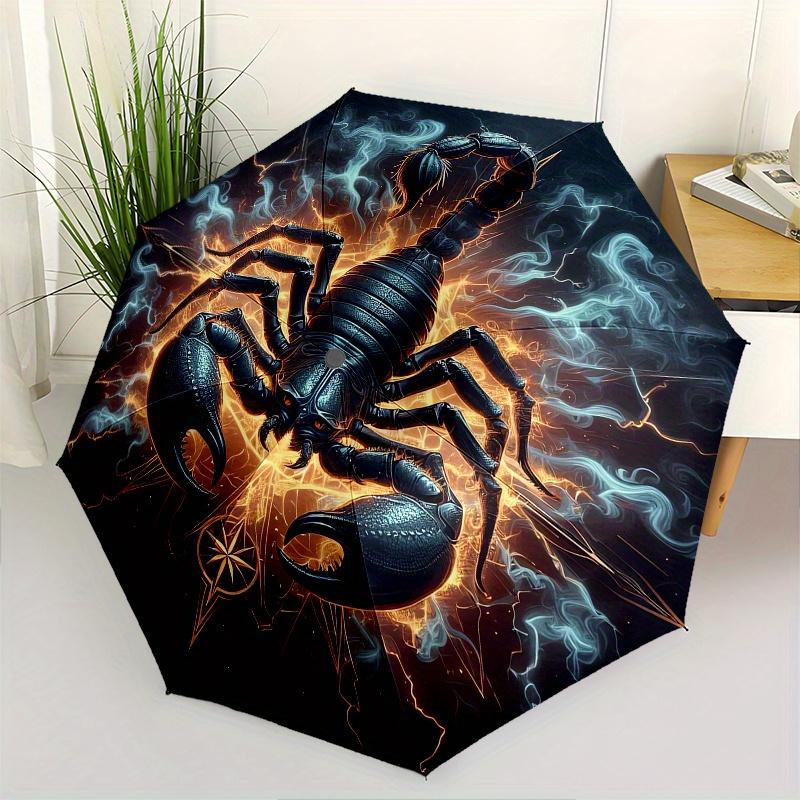 Scorpion, Mystic Theme 8 Bone Hand Automatic Folding Umbrella, Compact and Portable Design, A Perfect Gift for Birthday, Christmas or Busine
Scorpion, Mystic Theme 8 Bone Hand Automatic Folding Umbrella, Compact and Portable Design, A Perfect Gift for Birthday, Christmas or Busine