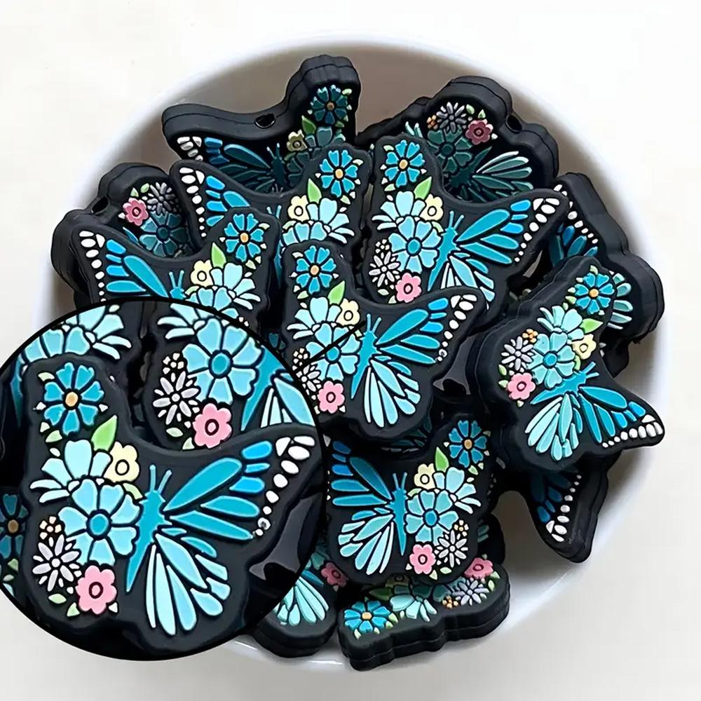 6/25/40PCS Butterfly Silicone Bead Set for DIY Jewelry, Keychains, Pen Accessories, and Chain Accessories
6/25/40PCS Butterfly Silicone Bead Set for DIY Jewelry, Keychains, Pen Accessories, and Chain Accessories