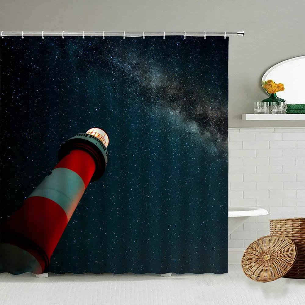 Nautical Lighthouse Printed Bathroom Shower Curtain Ocean Landscape Bath Curtains Bathtub Screen Home Decoration With Hooks W60H190(CM)-1 Pcs
Nautical Lighthouse Printed Bathroom Shower Curtain Ocean Landscape Bath Curtains Bathtub Screen Home Decoration With Hooks W60H190(CM)-1 Pcs