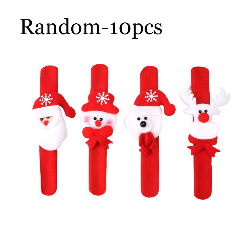 10pcs Xmas Toy Christmas Gifts Children Toys Adults Kids Bracelet Christmas Bracelet Snowman Elk Santa Claus Patting Circle
10pcs Xmas Toy Christmas Gifts Children Toys Adults Kids Bracelet Christmas Bracelet Snowman Elk Santa Claus Patting Circle