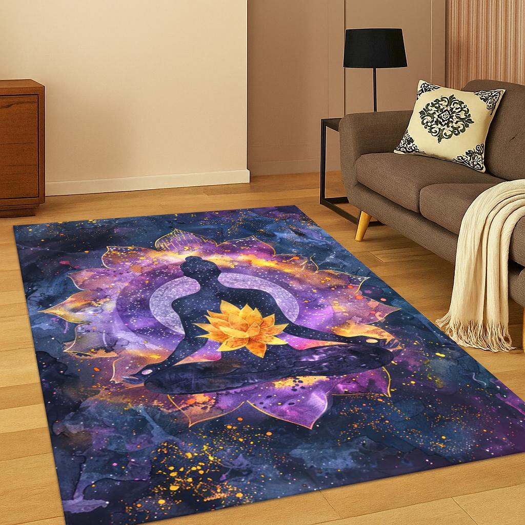 Rainbow 7 Chakra Yoga Meditation Carpet Rug for Living Room Sofa Home Bedroom Doormat Decor,Playroom Non-slip Area Rug Gift 40x60cm
Rainbow 7 Chakra Yoga Meditation Carpet Rug for Living Room Sofa Home Bedroom Doormat Decor,Playroom Non-slip Area Rug Gift 40x60cm